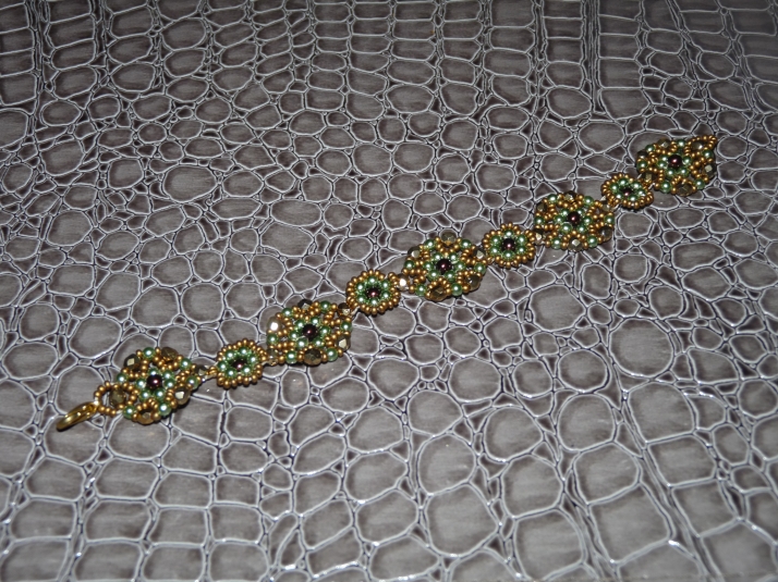 Bracelet MAYFLOWERS à fermeture mousqueton - longueur : 18,5cm