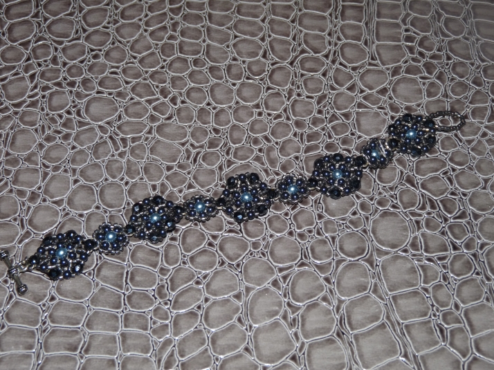 Bracelet NIGHTFLOWERS à fermeture barre - longueur : 19cm