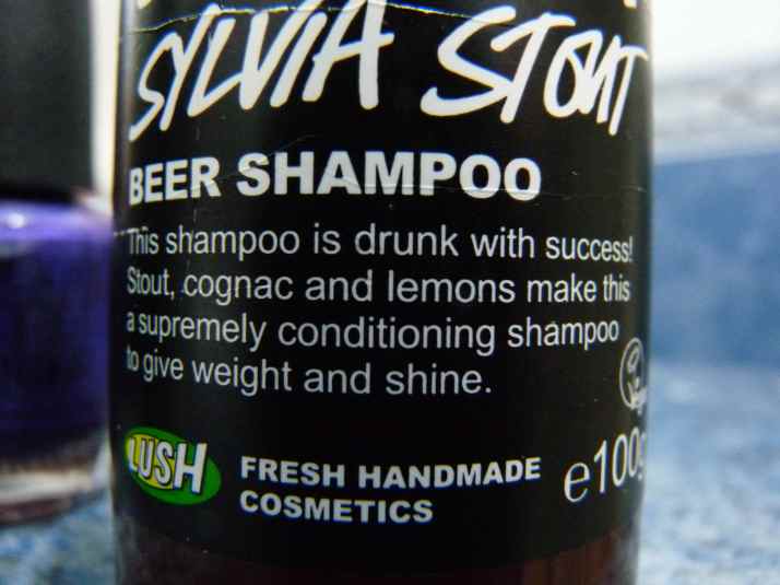 shampooing Lush Mousse brune bière sylvia stout