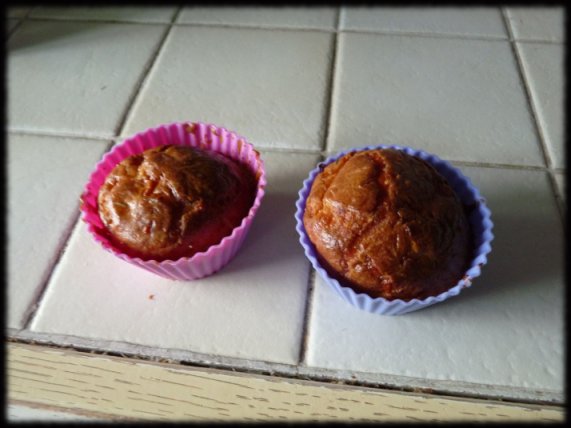 Les muffins tomate/mozza cuits !