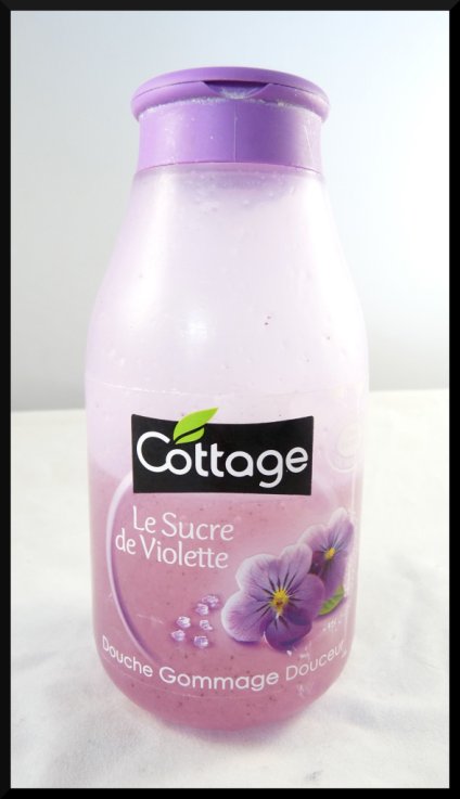 Cottage violette gommage douche corps sucre