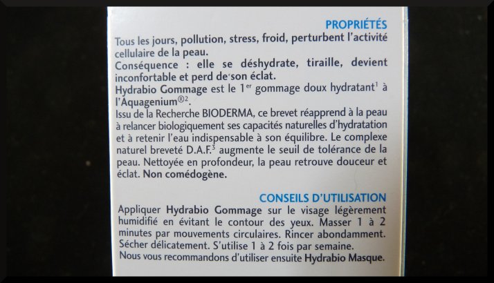 Bioderma hydrabio crème gommante douce